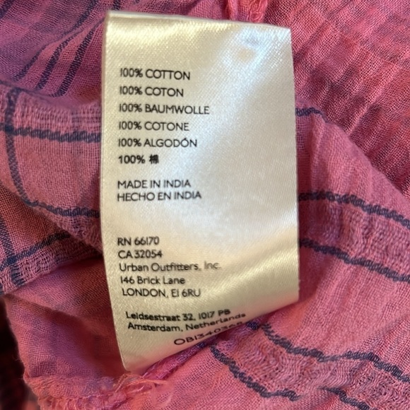 PILCRO Anthropologie Women’s Pink Plaid Long Sleeve Button Front Top Size XS - Picture 11 of 11